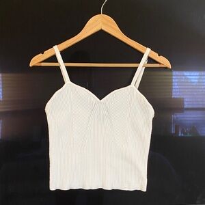 Wild Fable White Ribbed Camisole